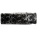 6126 Tempest Shoulder Bag Black and Silver Python Print Leather