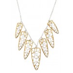 Argento Vivo Sterling Silver & Gold Spike Bib Necklace